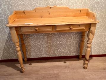 Grenen houten Side table inclusief bijpassende spiegel  beschikbaar voor biedingen