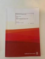 Reader Radboud Universiteit Europees recht, Boeken, Ophalen of Verzenden, Alpha, Zo goed als nieuw, WO