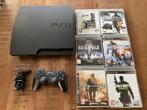 PlayStation 3 Slim (500GB) met games en controller - PS3, Spelcomputers en Games, Spelcomputers | Sony PlayStation 3, Gebruikt