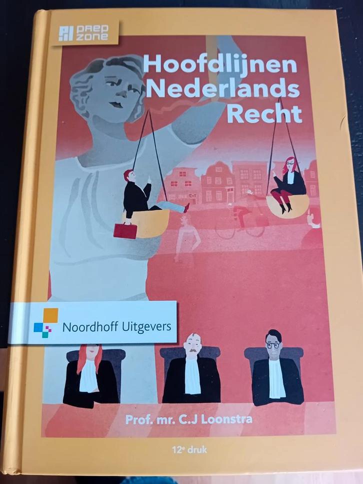Hoofdlijnen Nederlands Recht - Loonstra - 12e druk, Boeken, Schoolboeken, Zo goed als nieuw, Overige vakken, Overige niveaus, Ophalen of Verzenden
