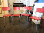 formica stoelen, Ophalen, Gebruikt, Rood, Vier