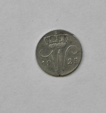 5 cent 1825 B U FR Willem 1 zilver Nederland  beschikbaar voor biedingen