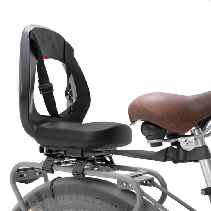 Yepp kinderzitje, Fietsen en Brommers, Fietsaccessoires | Fietsstoeltjes, Gebruikt, Achterzitje, 15 t/m 25 kg, Voetsteuntjes, Ophalen
