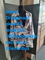 Zwart wit grijs dunne gladde blazer Draagmaat 50, Kleding | Dames, Grote Maten, Ophalen of Verzenden, Zo goed als nieuw, Grijs