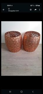 Brons decor, Huis en Inrichting, Woonaccessoires | Schalen en Manden, Ophalen, Zo goed als nieuw, Rond, Overige materialen