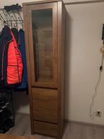 Vitrinekast houten, Huis en Inrichting, Kasten | Vitrinekasten, Zo goed als nieuw, 150 tot 200 cm, 25 tot 50 cm, 50 tot 100 cm