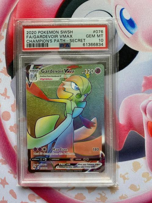 Pokemon Champion's Path Full Art Gardevoir VMAX Rare PSA 10, Hobby en Vrije tijd, Verzamelkaartspellen | Pokémon, Nieuw, Losse kaart