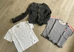 Zwart vest / jasje Jilly en 2x shirt shoeby en tumble mt 122, Kinderen en Baby's, Kinderkleding | Maat 122, Ophalen of Verzenden