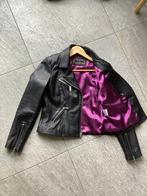 Zwarte leren jas, Maat 38/40 (M), Zwart, Ophalen of Verzenden, Zo goed als nieuw