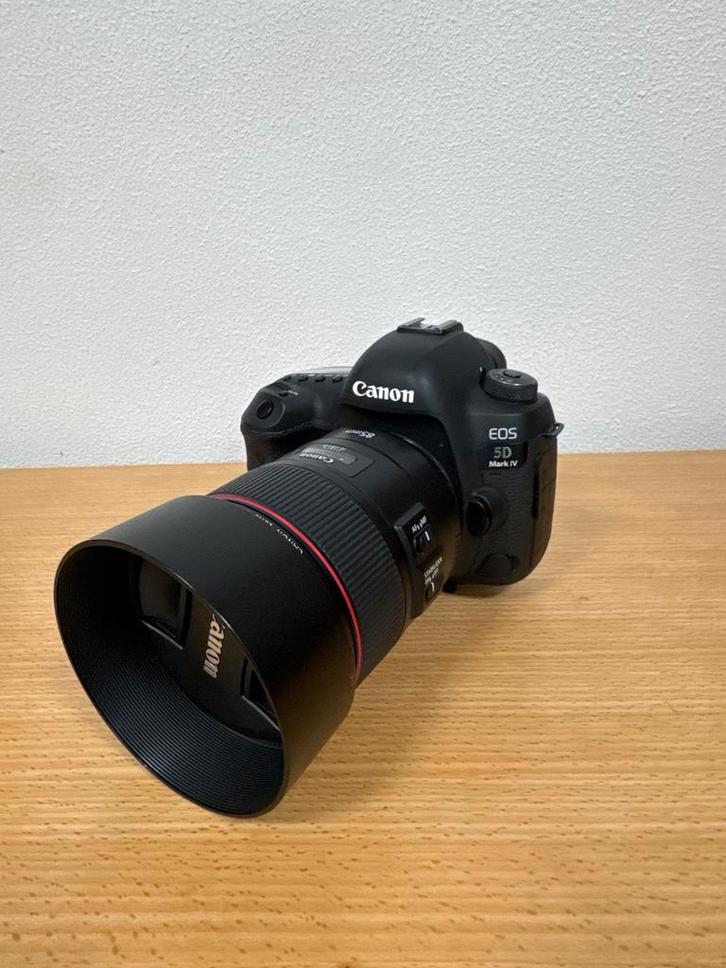 Canon EOS 5D Mark IV + 85mm Lens - Topconditie!, Audio, Tv en Foto, Fotocamera's Digitaal, Zo goed als nieuw, Spiegelreflex, Canon