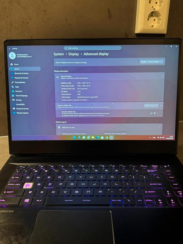 MSI GP66 Leopard Gaming Laptop, Computers en Software, Windows Laptops, Gebruikt, 15 inch, SSD, 3 tot 4 Ghz, 16 GB, Qwerty, Met videokaart