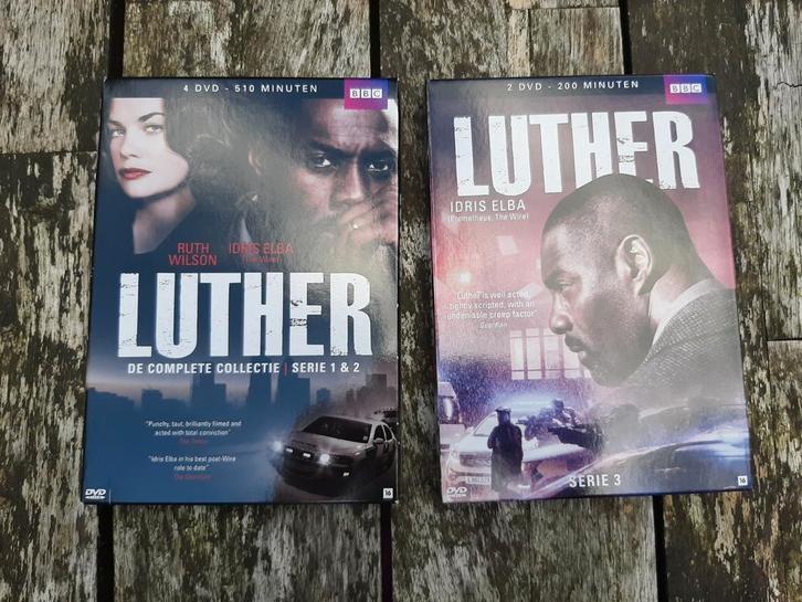 Luther seizoen 1 2 3, Cd's en Dvd's, Dvd's | Tv en Series, Zo goed als nieuw, Komedie, Vanaf 12 jaar, Ophalen of Verzenden