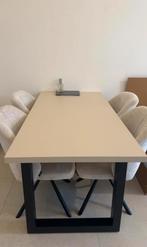 Eetafel melamine beige, Huis en Inrichting, Tafels | Eettafels, Ophalen of Verzenden, Zo goed als nieuw, Rechthoekig, 50 tot 100 cm