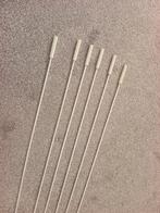 6 witte trekstangen voor gordijnen, Huis en Inrichting, Stoffering | Gordijnen en Lamellen, Ophalen of Verzenden