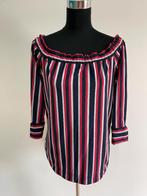Top10 - Blauw-rood-wite Jane Lushka blouse maat M (1), Kleding | Dames, Ophalen of Verzenden, Zo goed als nieuw, Maat 38/40 (M)