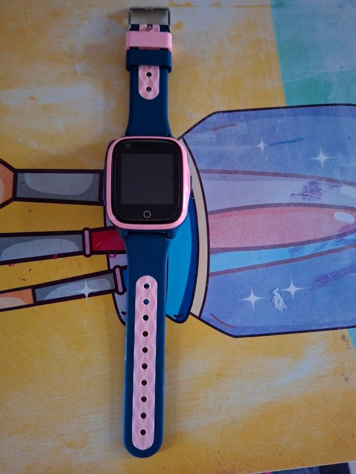 Kids Smartwatch met GPS Tracker en bellen, Sieraden, Tassen en Uiterlijk, Horloges | Kinderen, Gebruikt, Jongen of Meisje, Roze