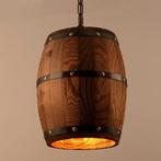 Wijnvat lamp - Houten lamp - Hanglamp - Houten vat, Led-lamp, Cave & Garden, Verzenden, Nieuw