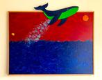 Flying Whale, moderne kunst (origineel), Ophalen