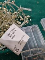 kerst verlichting 2 stuks met kralen zilver ,[a591], Ophalen of Verzenden