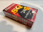 2 Maxell SQ 240 vhs videobanden in folie, Ophalen, Zo goed als nieuw
