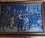Delfts Blauw Nachtwacht Rembrandt, Antiek en Kunst, Ophalen