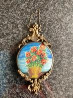 Lijst, fotolijst, Italië, messing, kuif, bloem, vintage, Ophalen, Overige materialen, Minder dan 50 cm, Minder dan 50 cm