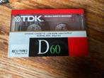 TDK D60 Cassetteband - Nieuw in Verpakking, Cd's en Dvd's, Cassettebandjes, 2 t/m 25 bandjes, Overige genres, Ophalen of Verzenden