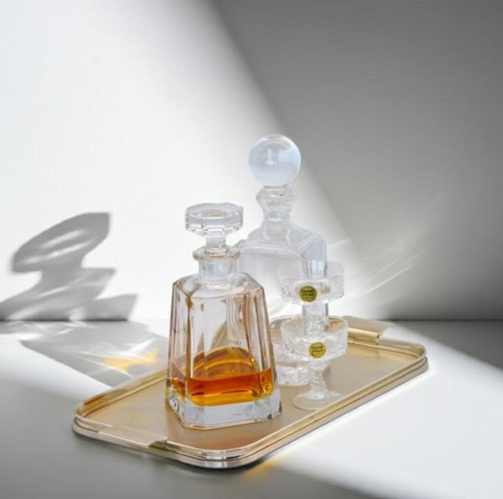 Vintage Dienblad – Woodmet Engeland – Gemerkt | 00115, Huis en Inrichting, Woonaccessoires | Dienbladen, Gebruikt, Metaal, Rechthoekig