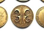 Nederland lot met 6 penningen koninklijk huis 20e eeuw, Nederland, Overige materialen, Ophalen of Verzenden