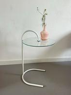 Vintage IKEA tafel, Huis en Inrichting, Ophalen of Verzenden, Gebruikt, Rond, Glas