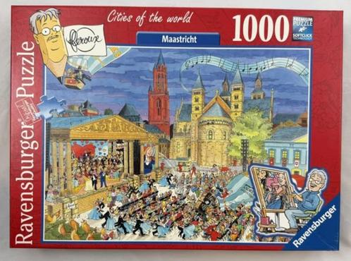 Ravensburger puzzel 1000 st. Fleroux Maastricht compleet, Hobby en Vrije tijd, Denksport en Puzzels, Zo goed als nieuw, Verzenden