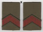Set rangen epauletten Soldaat 2e kl (X), Verzamelen, Militaria | Algemeen, Ophalen of Verzenden, Landmacht, Nederland, Embleem of Badge