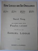 HOW LOVELY ARE THY DWELLINGS **Oude Bladmuziek uit 1935**, Muziek en Instrumenten, Bladmuziek, Ophalen of Verzenden, Gebruikt