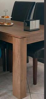 Spljnternieuwe bruineiken eettafel, Huis en Inrichting, Tafels | Eettafels, Ophalen, Nieuw, Rechthoekig, 50 tot 100 cm