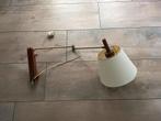 Vintage Wandlamp Hout & Metaal, Ophalen of Verzenden, Gebruikt, Hout