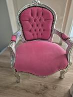 Barok kinderstoel roze zilver, Kinderen en Baby's, Kinderkamer | Tafels en Stoelen, Ophalen, Gebruikt, Stoel(en)