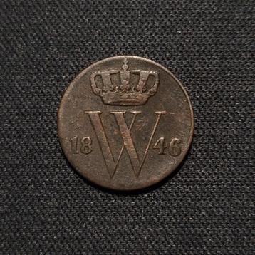1/2 cent 1846 beschikbaar voor biedingen