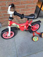 Kinderfiets Cars jongen met wieltjes 12inch, Ophalen, Gebruikt, Minder dan 16 inch