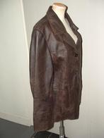Sluis leder donkerbruine leren jas maat 42, Sluis, Bruin, Maat 42/44 (L), Ophalen of Verzenden