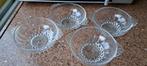 4 glazen dessert schaaltjes, Ophalen, Glas, Overige stijlen, Schaal of Schalen