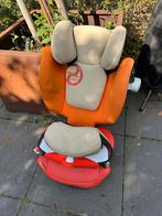 2 x Cybex Autostoel - Oranje/Rood en Paars, Autogordel of Isofix, Gebruikt, Verstelbare rugleuning, 9 t/m 36 kg