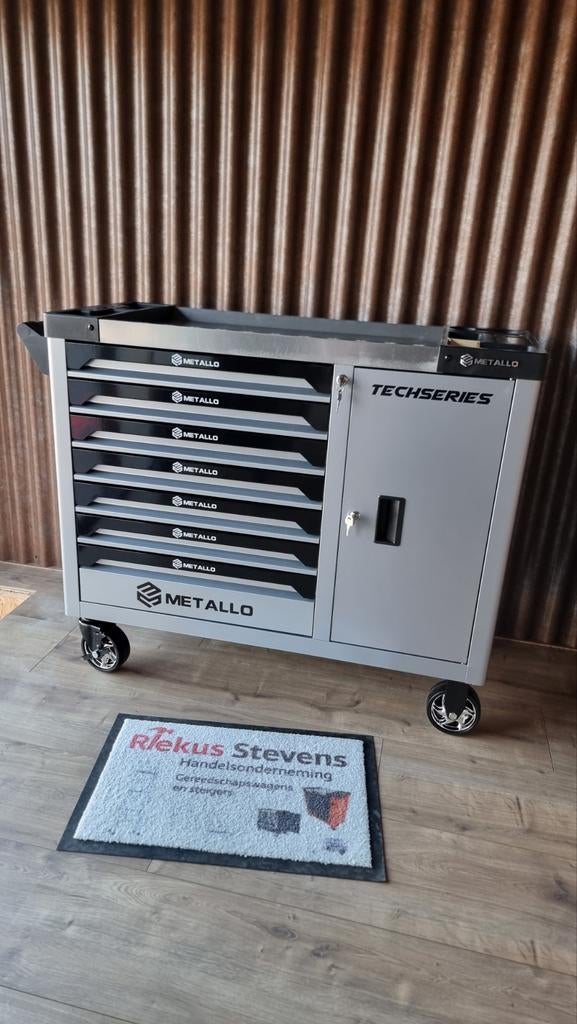 Metallo gereedschapwagen 7 laden vol gereedschap