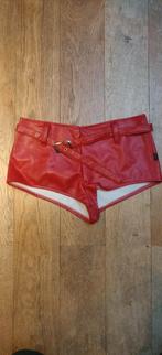 Leren hotpants maat M, Verzenden