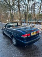 Saab 9-3 2.0 T Cabrio AUT 2000 Blauw, Auto's, 4 cilinders, Cabriolet, Origineel Nederlands, Particulier