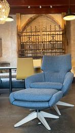 Leolux Lloyd relaxfauteuil met hocker NIEUW, Ophalen, Nieuw, 75 tot 100 cm, Stof