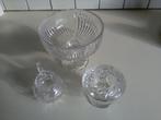 kristallen  set van fruitschaal,kannetje  en suikerpot, Ophalen of Verzenden