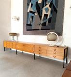 XXL Sideboard Hellerau DDR  1964 / Joachim Nebelung, Ophalen, Gebruikt, Mid Century Modern Design, 200 cm of meer