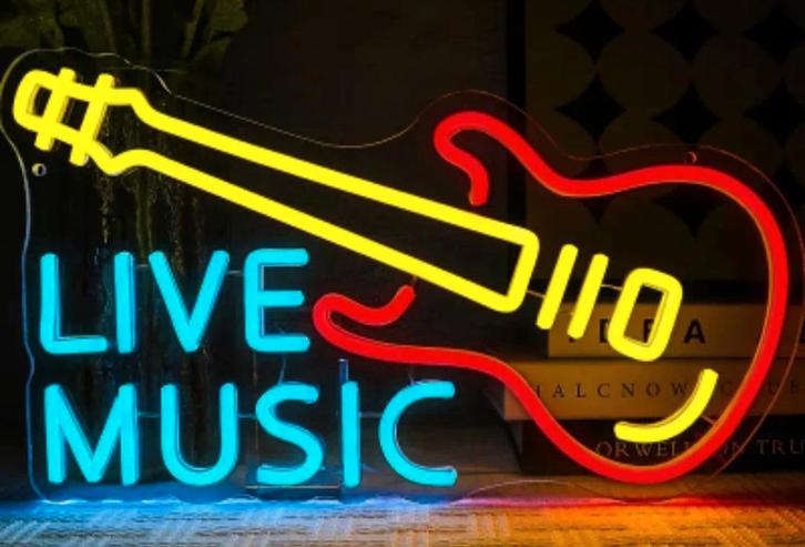 Led verlichting gitaar live music, Verzamelen, Automaten | Overige, Nieuw, Ophalen of Verzenden