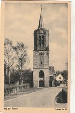 Laren (NH) - Bij de Toren., Verzamelen, Ansichtkaarten | Nederland, Ophalen of Verzenden, 1940 tot 1960, Ongelopen, Noord-Holland