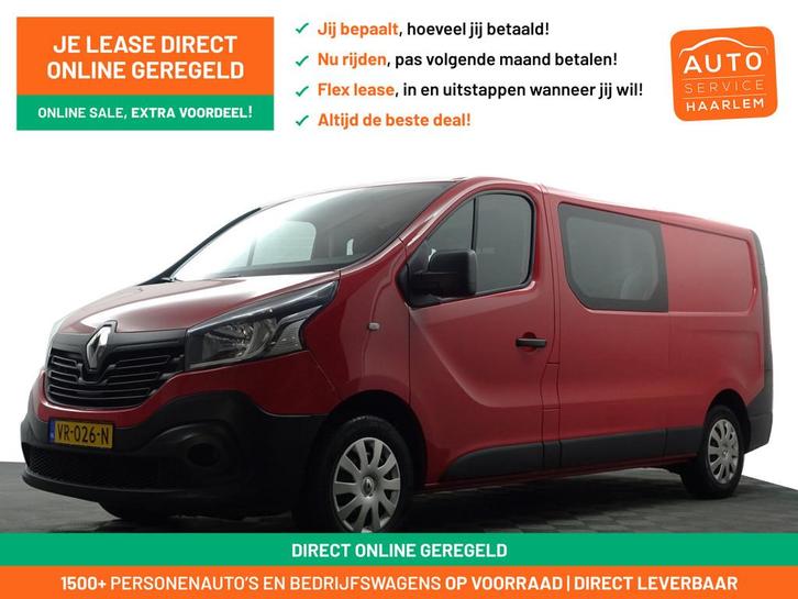 Renault Trafic 1.6 dCi T29 L2 Comfort- Dubbele Cabine, 6 Per, Auto's, Bestelauto's, Bedrijf, Te koop, ABS, Airbags, Airconditioning